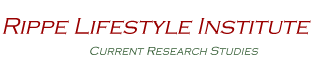 Rippe Lifestyle Institute: Current Research Studies